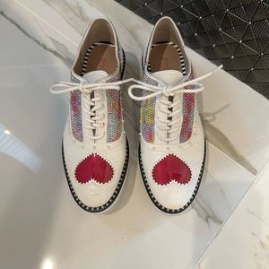 Betsey Johnson lace up , fun whimsical!